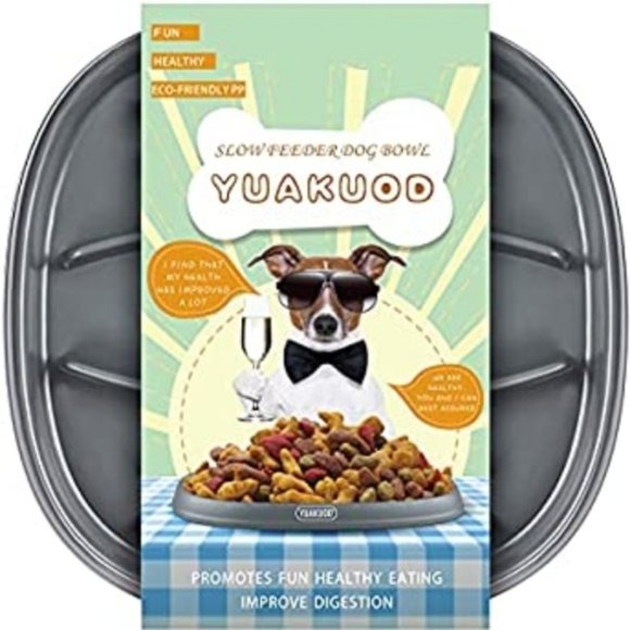 Yuakuod Slow Feeder Pet Bowl - Picture 1 of 12